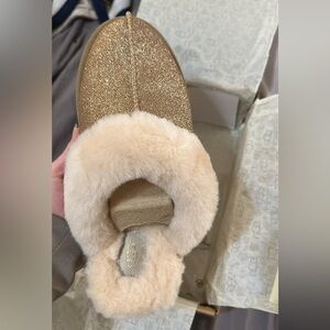 UGG Scuffette Gold Slipper
